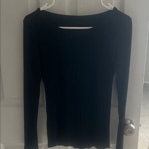 Black Long Sleeve Top